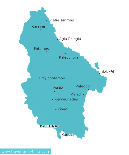 Map of Kythira